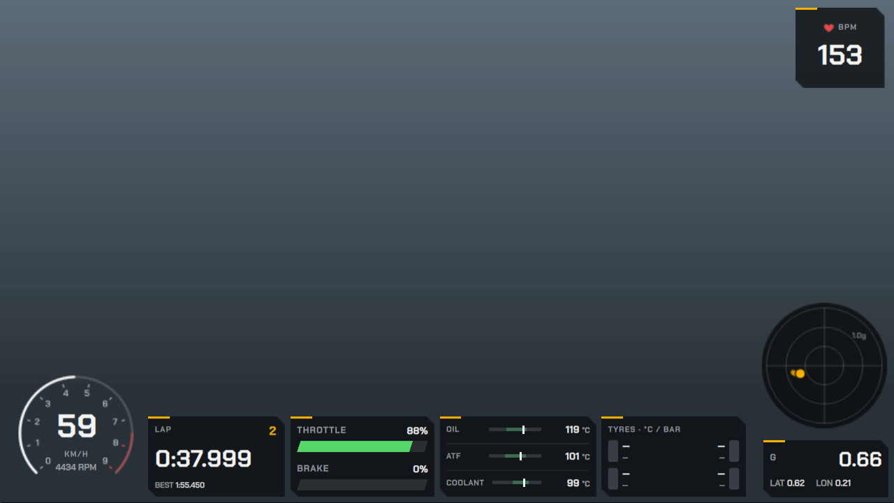 Tech HUD template