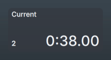Current lap time tile: lap 4, 0:27.00